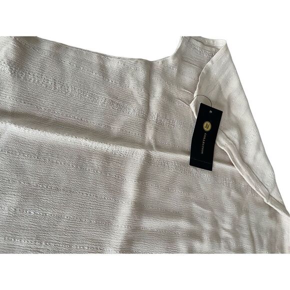 NWT SZ S Macy’s JM Collection Triple O-Ring Lurex Dolman Sleeve Tunic Top in Sug - Picture 8 of 9